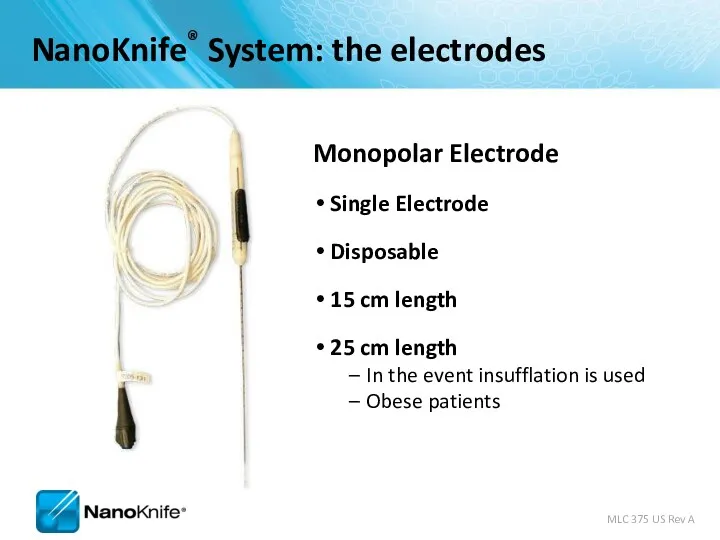 Monopolar Electrode Single Electrode Disposable 15 cm length 25 cm