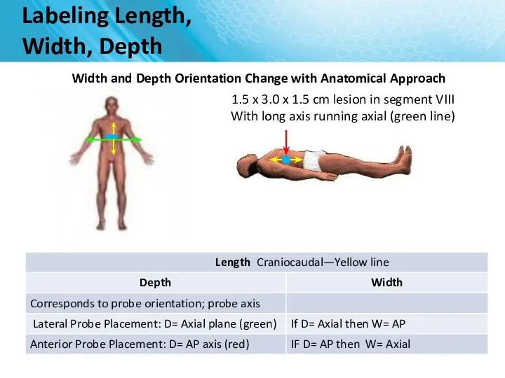 Labeling Length, Width, Depth Width and Depth Orientation Change with