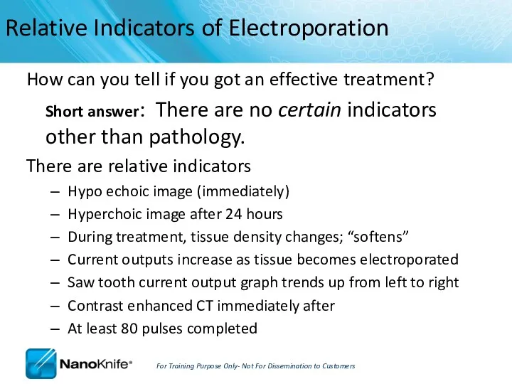 How can you tell if you got an effective treatment?