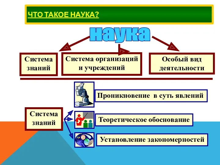 ЧТО ТАКОЕ НАУКА? наука Система знаний