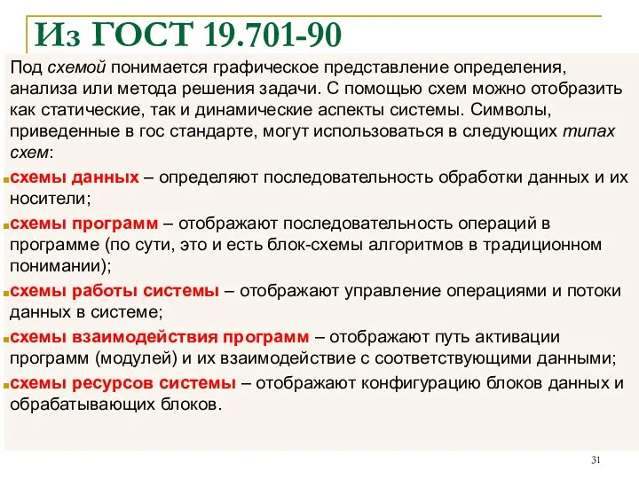 Из ГОСТ 19.701-90 Под схемой понимается графическое представление определения, анализа