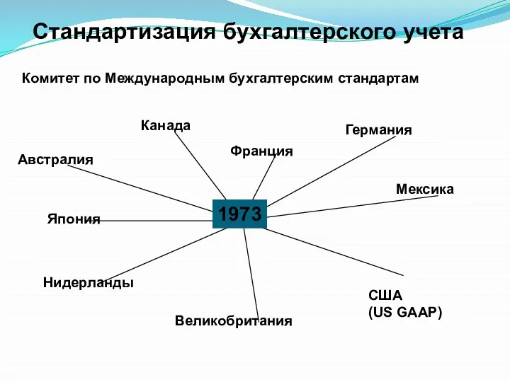 Комитет по Международным бухгалтерским стандартам США (US GAAP) Австралия Канада