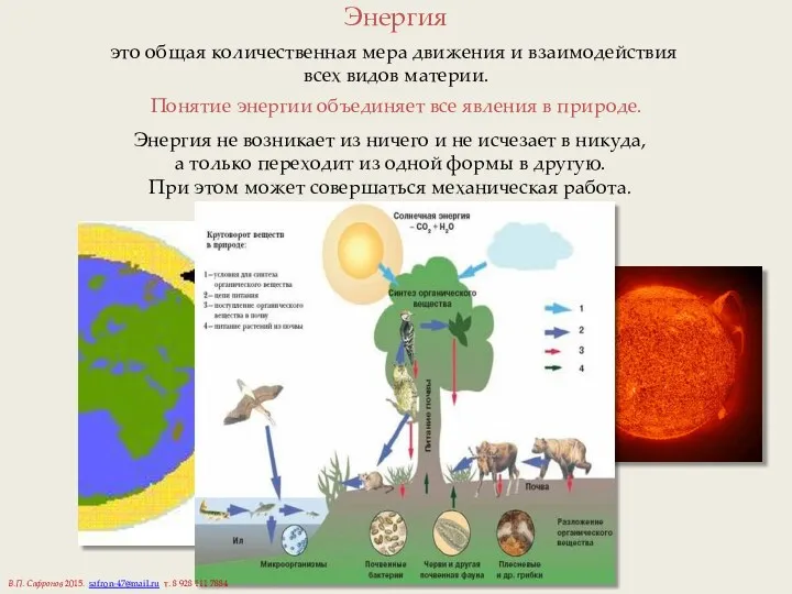 Энергия это общая количественная мера движения и взаимодействия всех видов