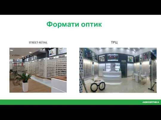 Формати оптик STREET-RETAIL ТРЦ