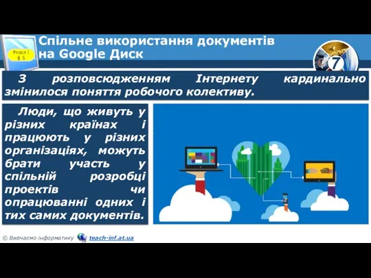 Спільне використання документів на Google Диск Розділ 1 § 5