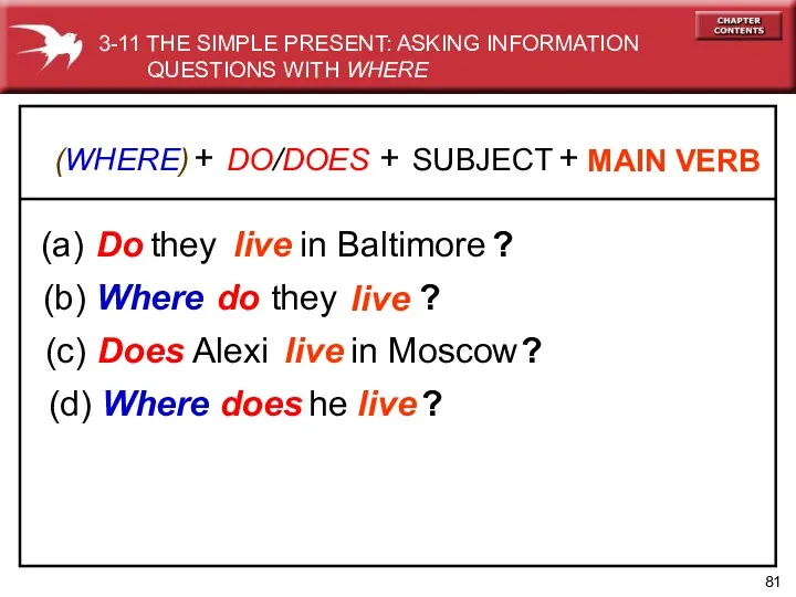 (a) in Baltimore (b) Where (c) in Moscow (d) Where
