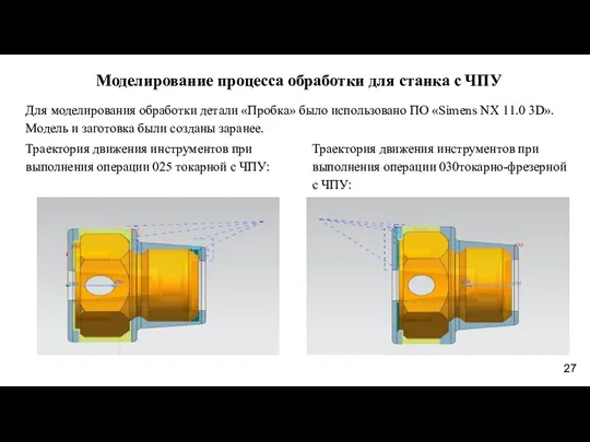 Моделирование процесса обработки для станка с ЧПУ Для моделирования обработки