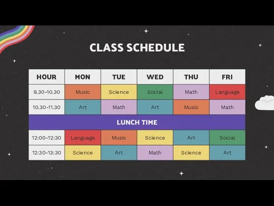 CLASS SCHEDULE