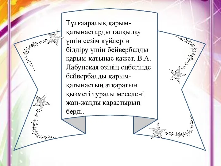 Тұлғааралық қарым-қатынастарды талқылау үшін сезім күйлерін білдіру үшін бейвербалды қарым-қатынас