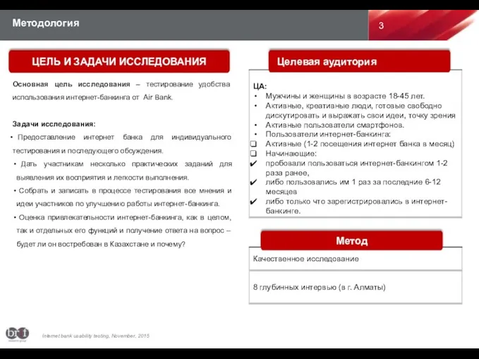 Основная цель исследования – тестирование удобства использования интернет-банкинга от Air