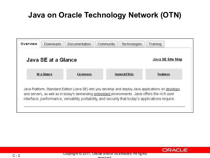 Java on Oracle Technology Network (OTN)