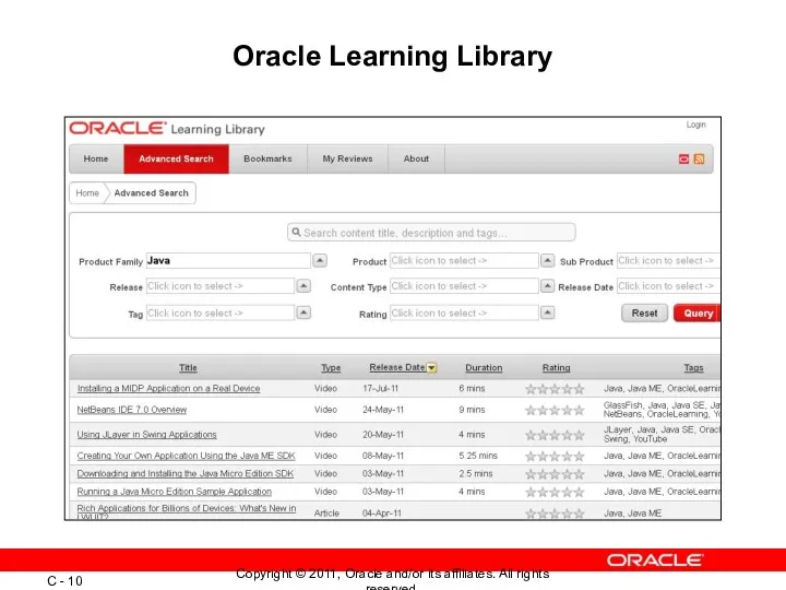 Oracle Learning Library