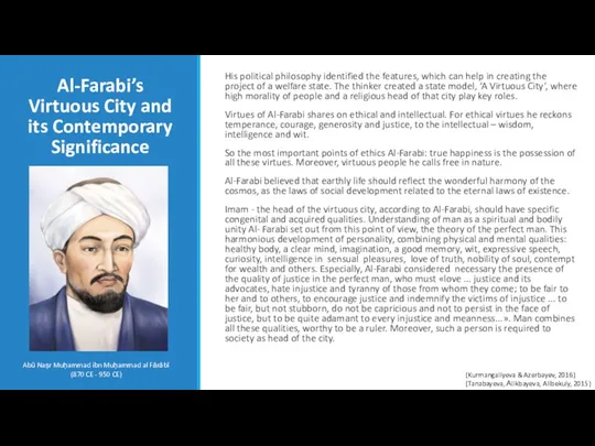 Al-Farabi’s Virtuous City and its Contemporary Significance His political philosophy