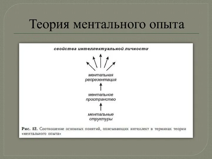 Теория ментального опыта