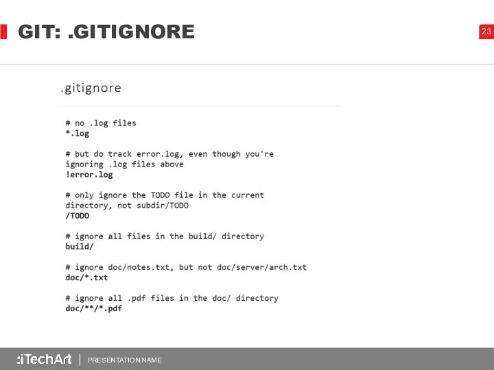 GIT: .GITIGNORE PRESENTATION NAME