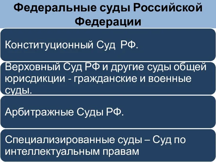 Федеральные суды Российской Федерации