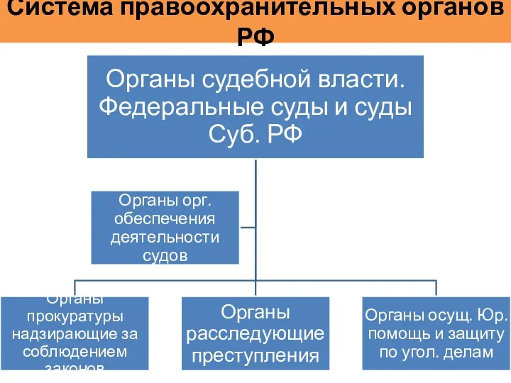 Система правоохранительных органов РФ