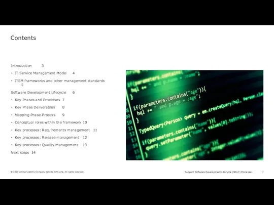 Introduction 3 IT Service Management Model 4 ITSM frameworks and