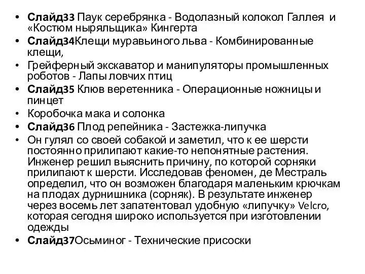 Слайд33 Паук серебрянка - Водолазный колокол Галлея и «Костюм ныряльщика» Кингерта Слайд34Клещи муравьиного