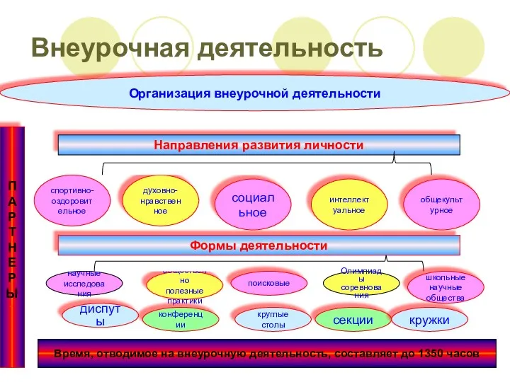 Внеурочная деятельность Организация внеурочной деятельности спортивно- оздоровительное П А Р