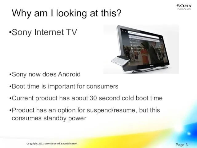 Why am I looking at this? Sony Internet TV Sony