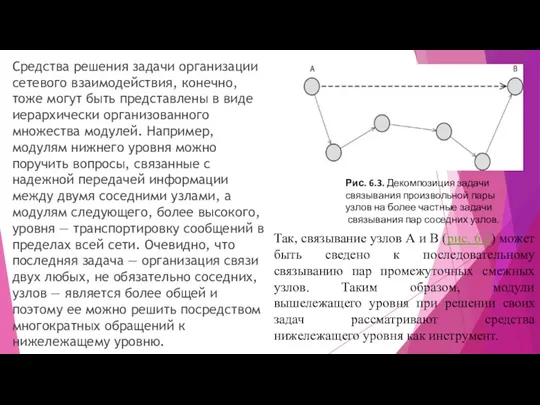 Средства решения задачи организации сетевого взаимодействия, конечно, тоже могут быть