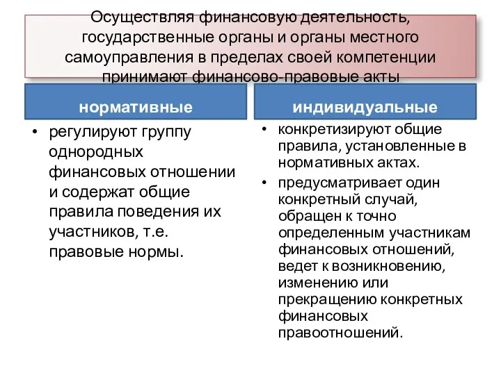 Осуществляя финансовую деятельность, государственные органы и органы местного самоуправления в