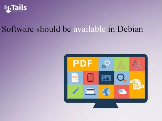Software should be available in Debian