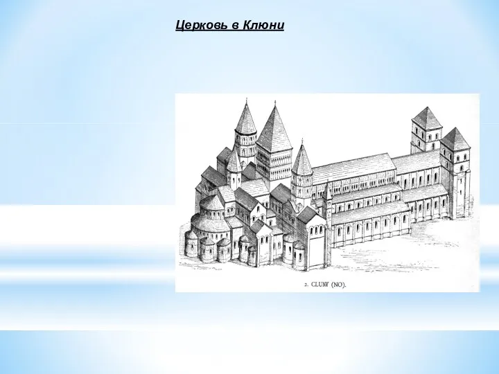 Реконструкция Клюни III (1088г.—1220г.) Церковь в Клюни