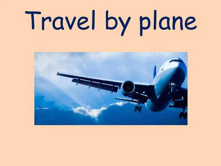Travel by plane