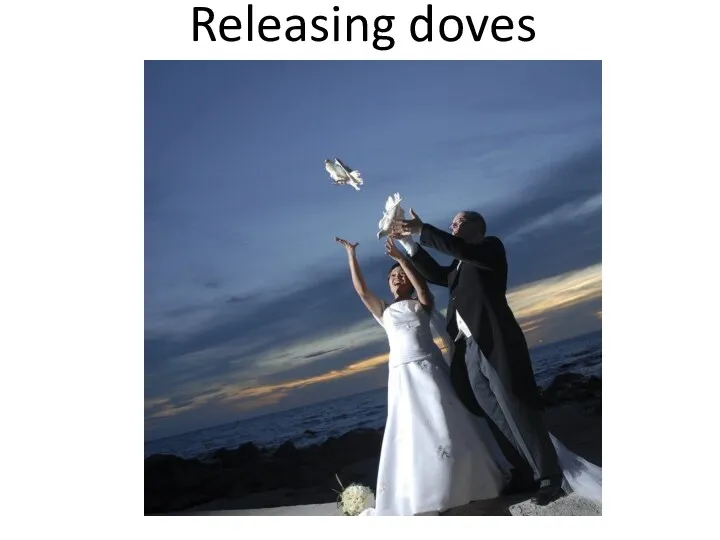 Releasing doves