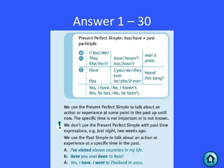 Answer 1 – 30