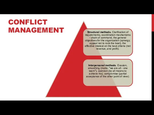 CONFLICT MANAGEMENT