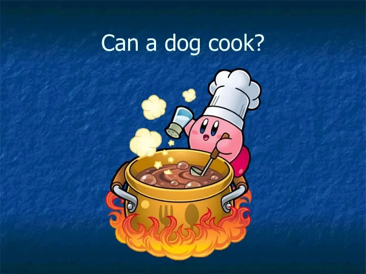 Can a dog cook?