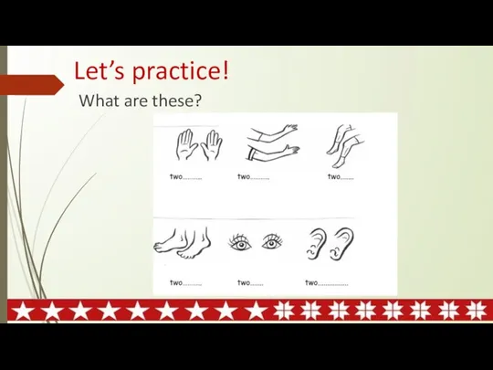 Let’s practice! What are these?
