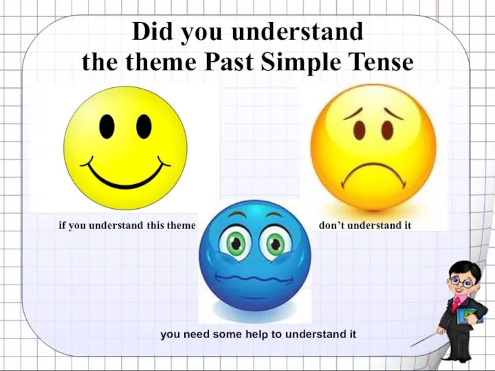 Did you understand the theme Past Simple Tense if you