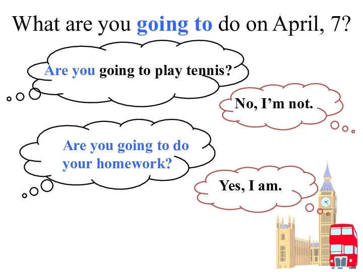 What are you going to do on April, 7? Are