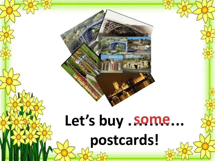Let’s buy ……….. postcards! some