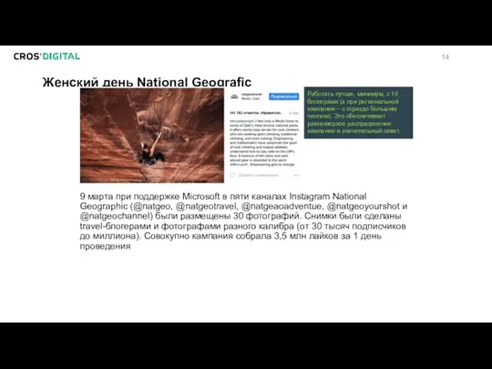 Женский день National Geografic 9 марта при поддержке Microsoft в