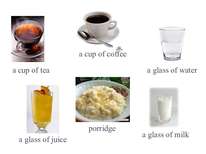 a cup of tea a cup of coffee a glass