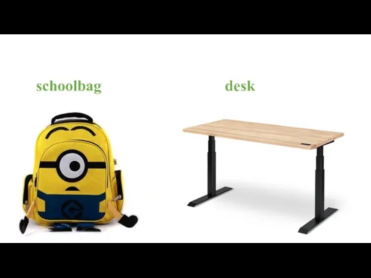 schoolbag desk