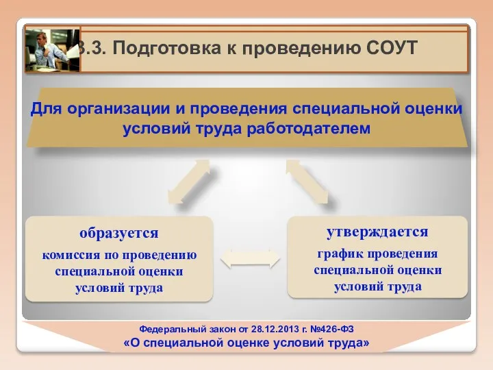 Федеральный закон от 28.12.2013 г. №426-ФЗ «О специальной оценке условий труда»