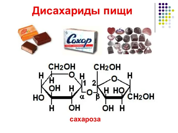 Дисахариды пищи сахароза