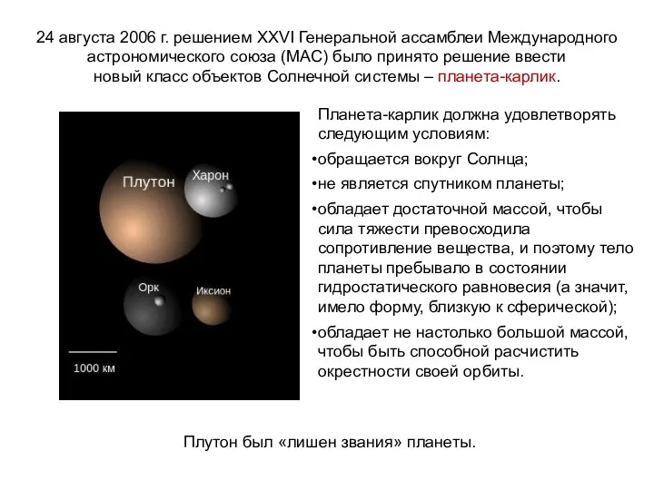 24 августа 2006 г. решением XXVI Генеральной ассамблеи Международного астрономического