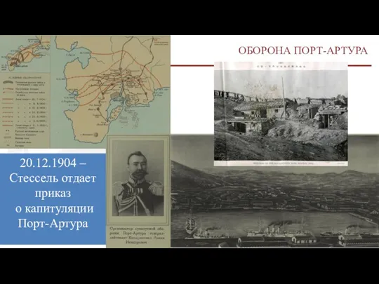 20.12.1904 – Стессель отдает приказ о капитуляции Порт-Артура ОБОРОНА ПОРТ-АРТУРА