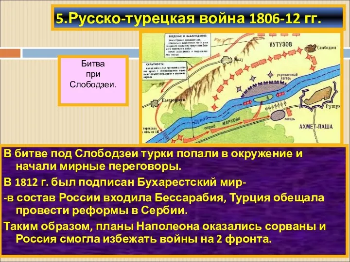 В битве под Слободзеи турки попали в окружение и начали