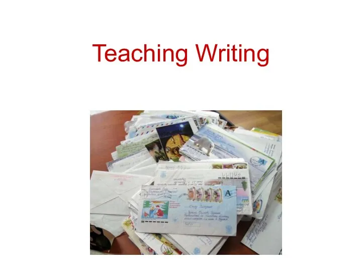 Teaching Writing