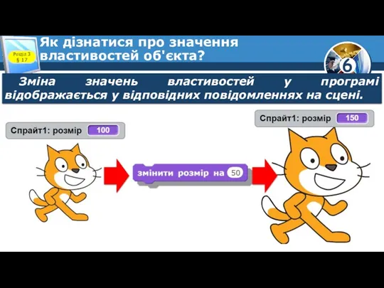 Як дізнатися про значення властивостей об'єкта? Розділ 3 § 17