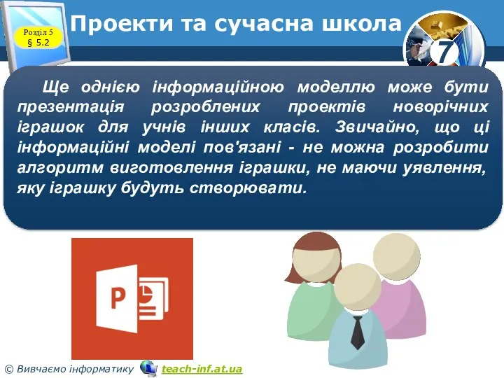 Проекти та сучасна школа Розділ 5 § 5.2 Ще однією