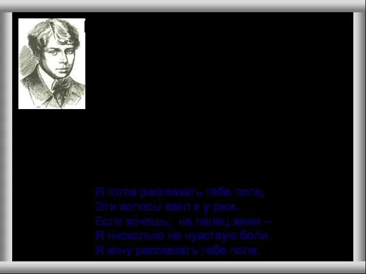 Изобразительные средства языка Исследователи отмечали, что все стихотворение построено у